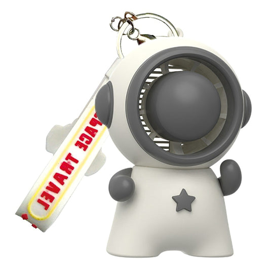 Astronaut Shape Small Fan 3 Gears Low Noise Portable Handheld Fan with Keychain