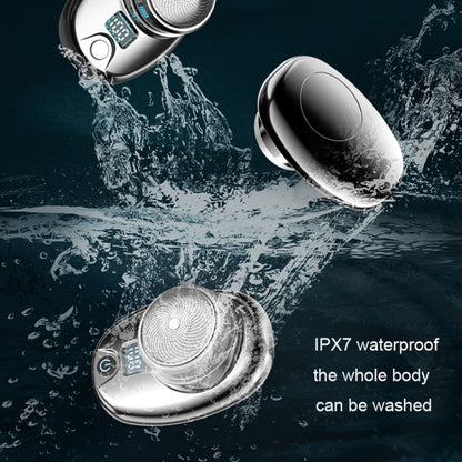 Portable Electric Razor Digital Display Mini Waterproof ABS Rechargeable Cordless Shaver