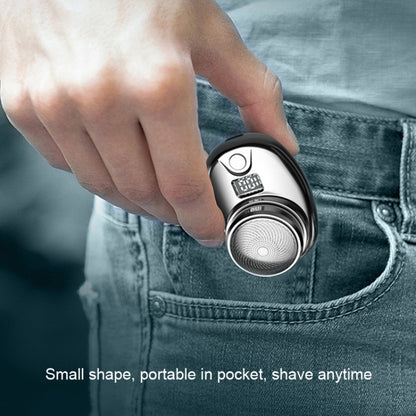 Portable Electric Razor Digital Display Mini Waterproof ABS Rechargeable Cordless Shaver