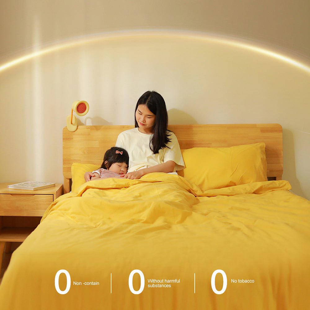 BCASE Sunflower Clip-on Fan Mosquito Repellent Portable Mute Cooling Fan for Dormitory Stroller