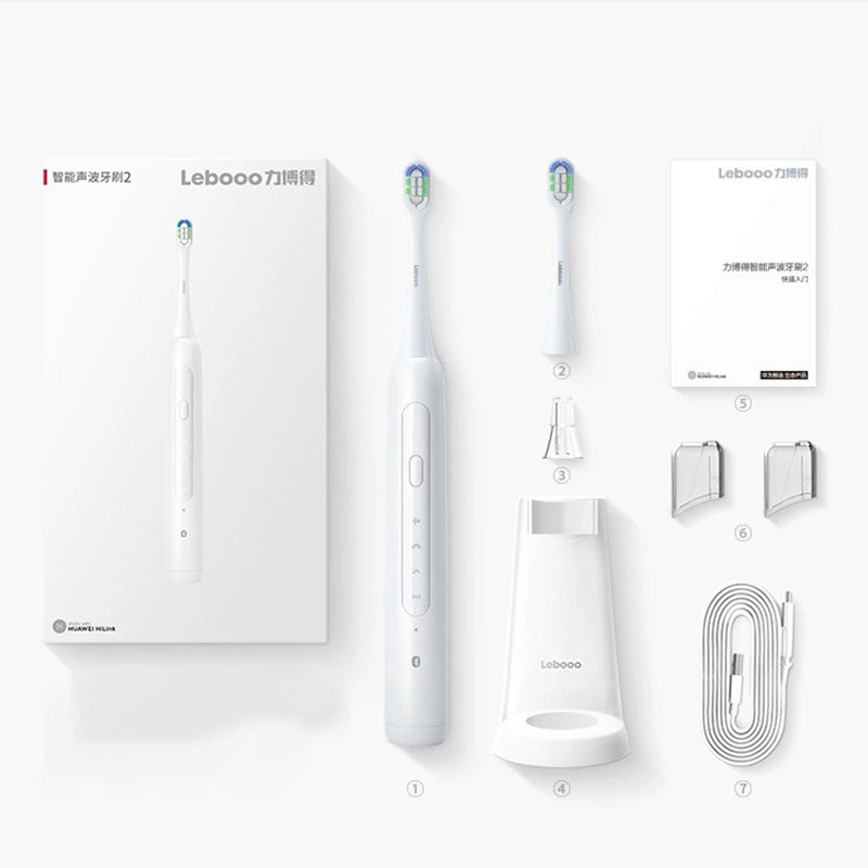LEBOOO LBT-203532A Smart Sonic Toothbrush 2 Waterproof Electric Toothbrush for Adults Children