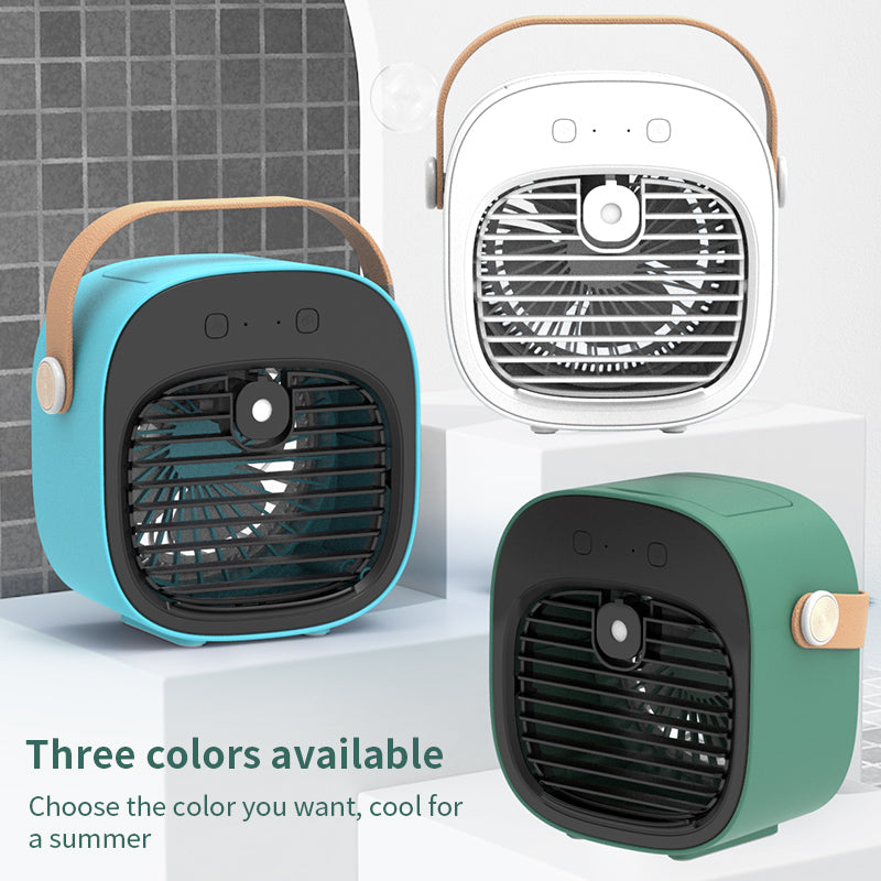 F12 Water-cooled Fan Low Noise Nano Spray Refrigeration Fan Mini Desktop Air Cooler