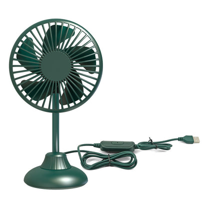 F502 Car Interior Mute Fan USB Powered 3 Wind Speeds Adjustable Automotive Cooling Fan