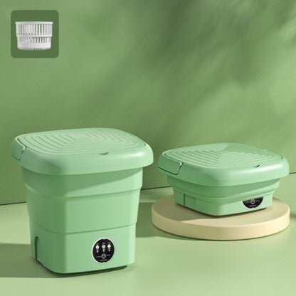 4.5L Mini Collapsible TPE+PP Washing Machine Smart Timing Underwear Cleaning Machine, EU Plug