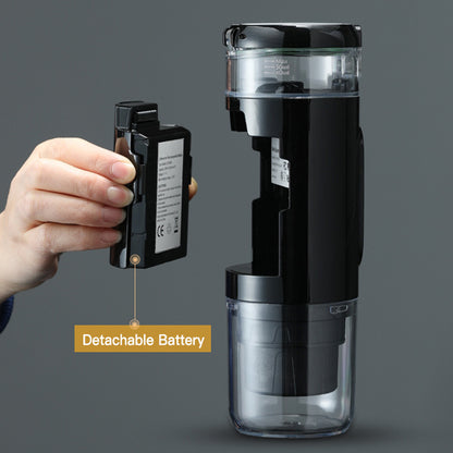 CF-1801BGC+ 90ml Wireless Heating Espresso Machine Car Electric Coffee Maker for Traveling Camping (BPA Free, No FDA Certificate)