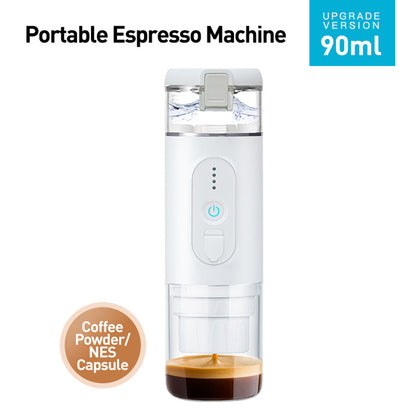 CF-1801BGC+ 90ml Wireless Heating Espresso Machine Car Electric Coffee Maker for Traveling Camping (BPA Free, No FDA Certificate)