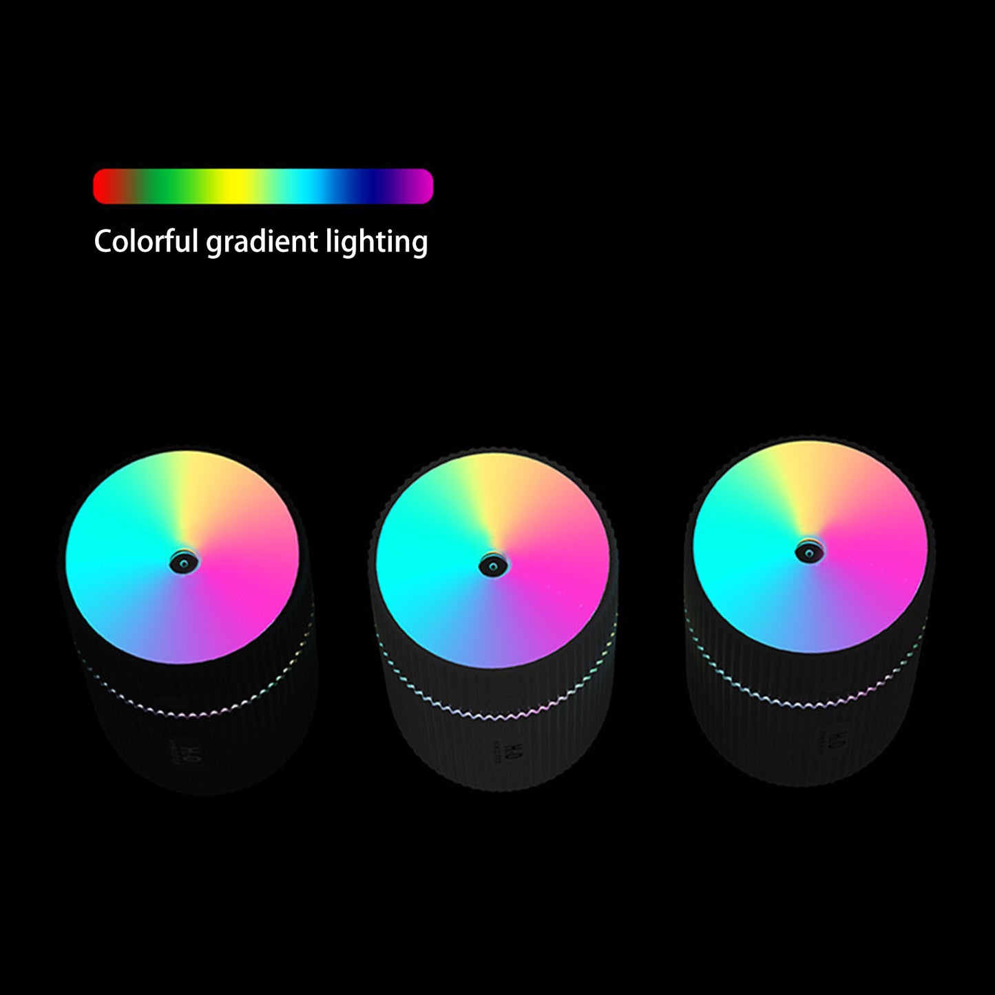 220ml Mini Humidifier Portable Air Purifier Car Office Atomizer Household Aroma Diffuser with Colorful Light