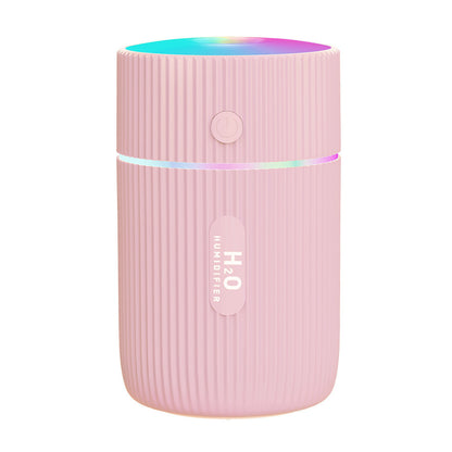 220ml Mini Humidifier Portable Air Purifier Car Office Atomizer Household Aroma Diffuser with Colorful Light