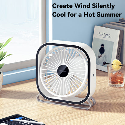 ESSAGER Home Office Desktop Cooling Fan USB Electric Air Circulator Strong Wind Rotatable Design Cooler