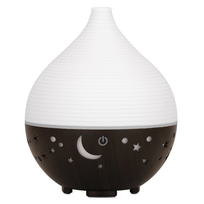 160ml Wood Grain Colorful Light Humidifier Hollow Essential Oil Aroma Diffuser (No CE Certificate)
