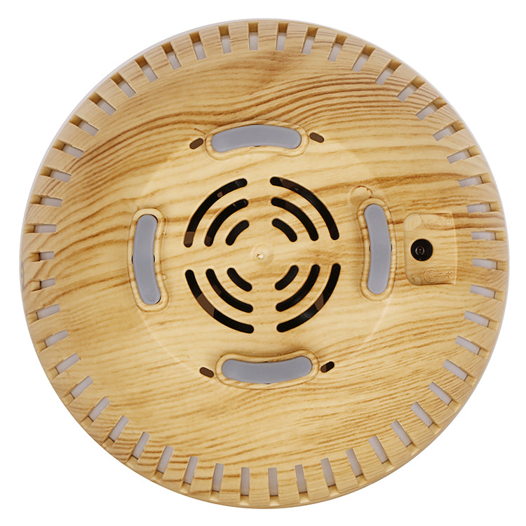 160ml Hollow Stripes Humidifier Wood Grain Colorful LED Light Mist Sprayer (No CE Certificate)