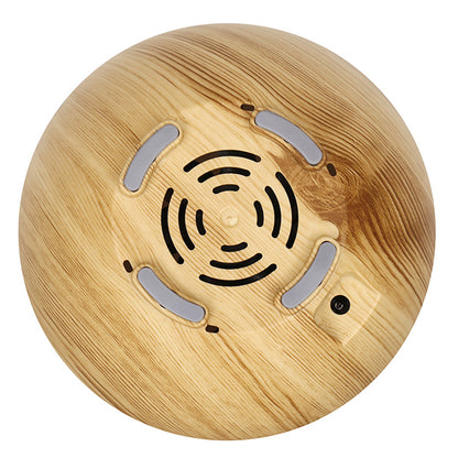 160ml Wood Grain Hollow Humidifier Auto Power-Off Colorful Light Mist Humidifier (No CE Certificate)