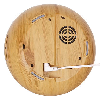 500ml Mute Humidifier Colorful Light Wood Grain Hollow Aroma Diffuser with Remote Control (No CE Certificate)