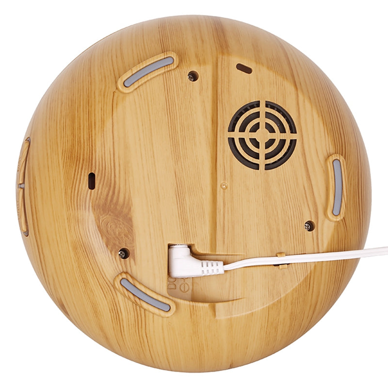 500ml Mute Humidifier Colorful Light Wood Grain Hollow Aroma Diffuser with Remote Control (No CE Certificate)
