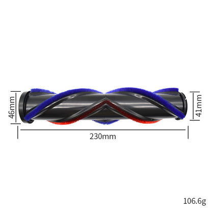 Soft Flocking Roller Cleaner Head Replacement for Dyson V7 / V8 / V10 / V11 / V15 Vacuum Cleaner