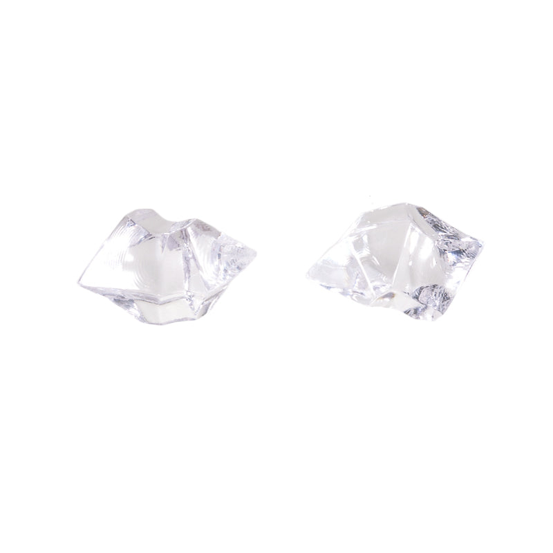 100Pcs Plastic Stones for Fish Tank Vase Decoration Fake Crystal Gem Fireplace Decor, Size S