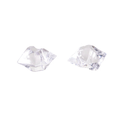 100Pcs Plastic Stones for Fish Tank Vase Decoration Fake Crystal Gem Fireplace Decor, Size S