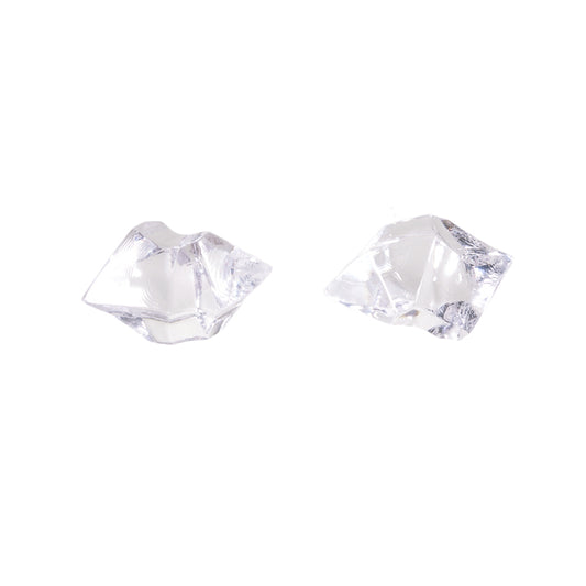 100Pcs Plastic Stones for Fish Tank Vase Decoration Fake Crystal Gem Fireplace Decor, Size S
