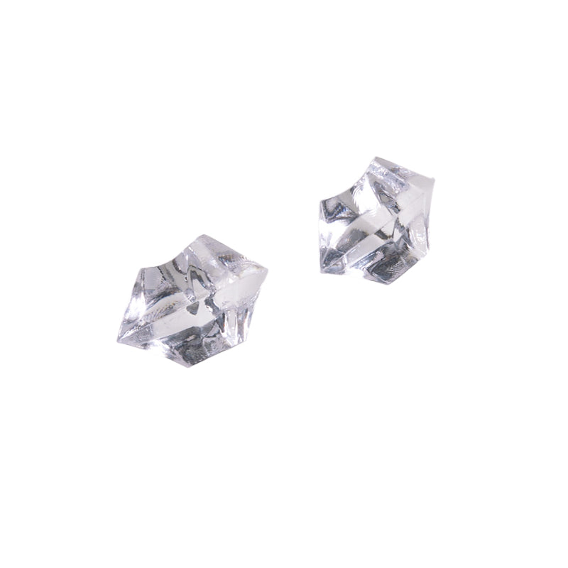 100Pcs Plastic Stones for Fish Tank Vase Decoration Fake Crystal Gem Fireplace Decor, Size S