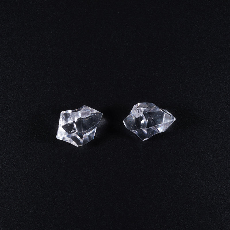 100Pcs Plastic Stones for Fish Tank Vase Decoration Fake Crystal Gem Fireplace Decor, Size S