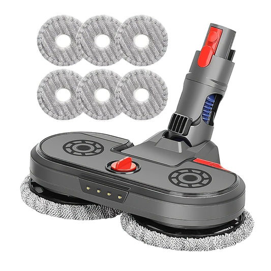 Replacement Electric Mop Head for Dyson Vacuum Cleaner V15 Integrated Water Tank Mop Head with 6 Mops