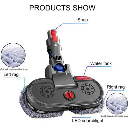 Replacement Electric Mop Head for Dyson Vacuum Cleaner V15 Integrated Water Tank Mop Head with 6 Mops