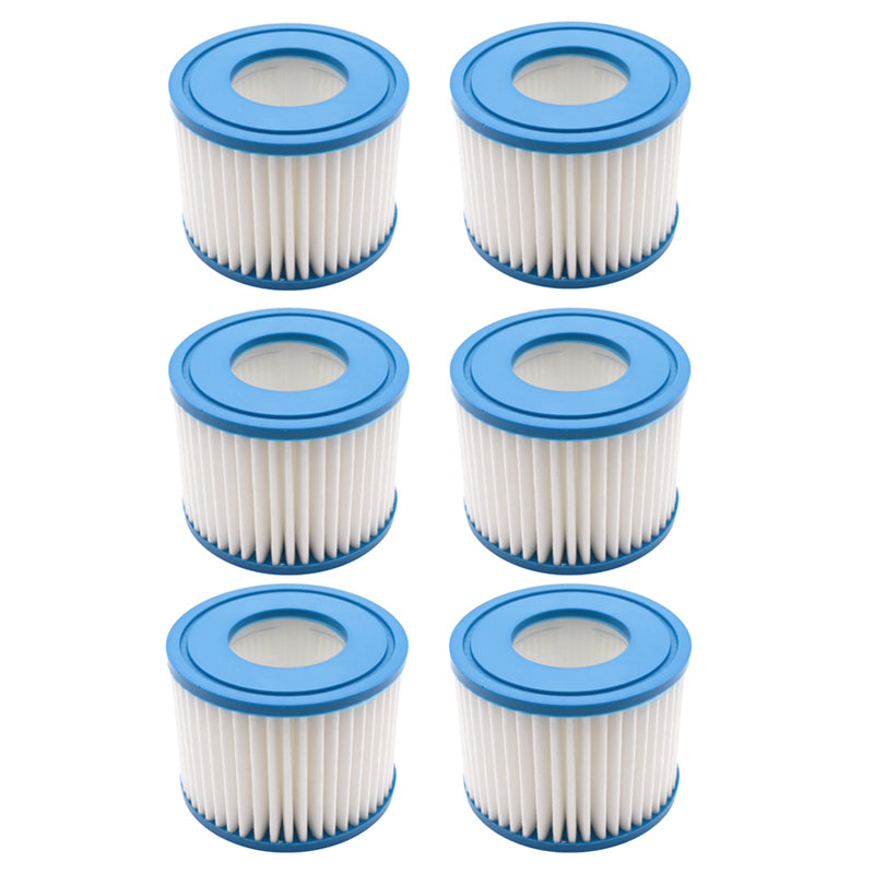 12Pcs Swimming Pool Filter for Bestway VI / Lay-Z-Spa Miami / 58323 Replacement Parts