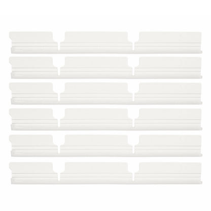 6Pcs for Vorwerk VR200 / VR300 Sweeping Robot Replacement Main Brush Rubber Strips Vacuum Cleaner Brush Bar