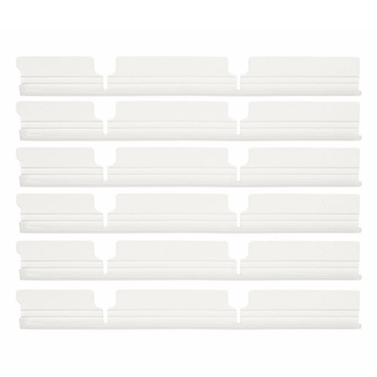 6Pcs for Vorwerk VR200 / VR300 Sweeping Robot Replacement Main Brush Rubber Strips Vacuum Cleaner Brush Bar
