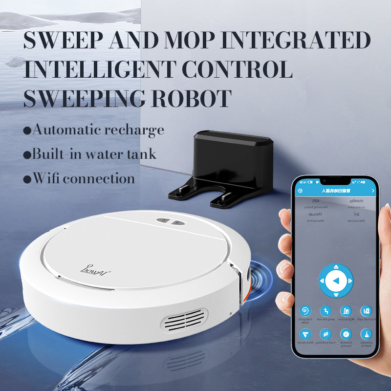 BOWAI OB16 3-in-1 Function Smart Sweeping Robot Wireless Floor Vacuum Cleaner