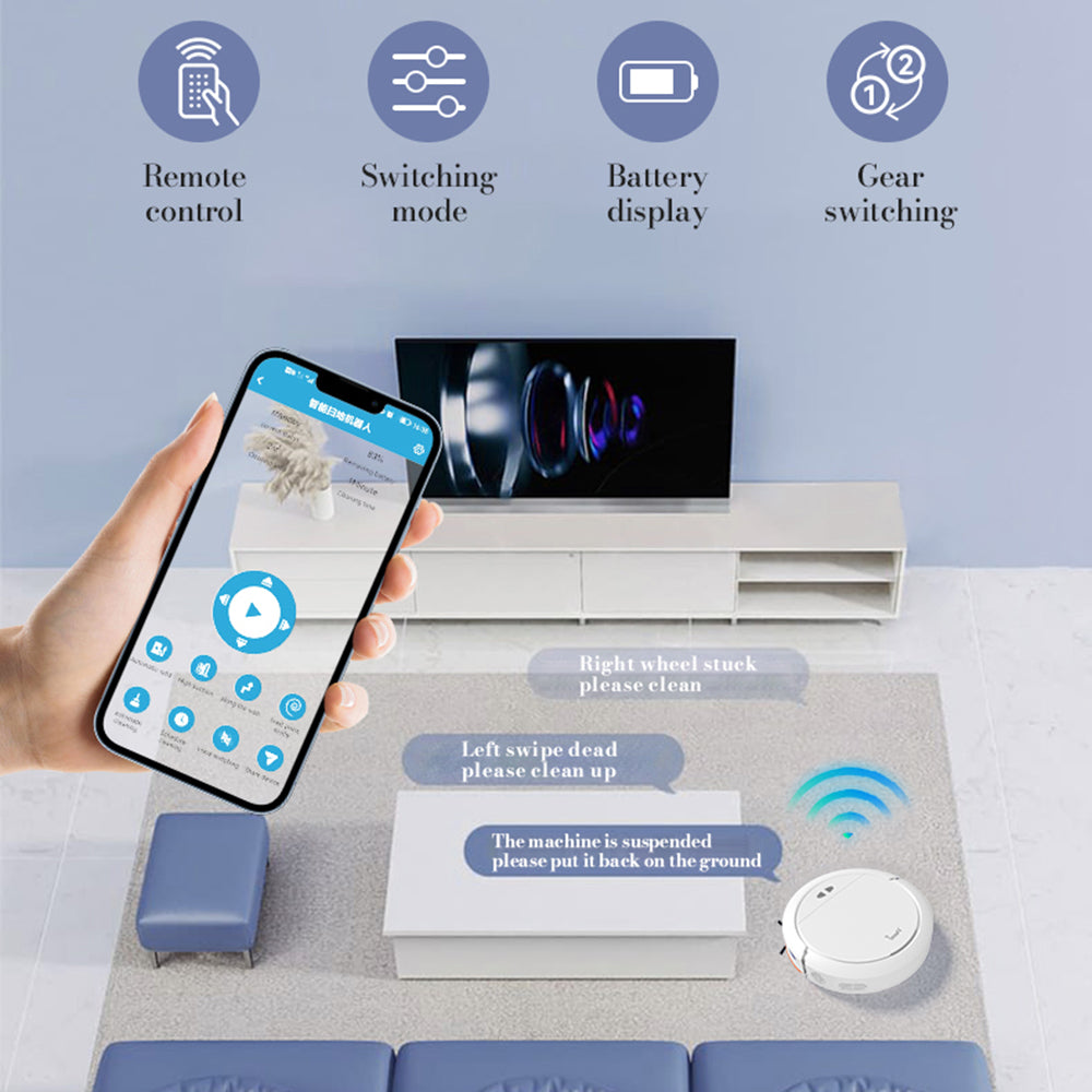 BOWAI OB16 3-in-1 Function Smart Sweeping Robot Wireless Floor Vacuum Cleaner