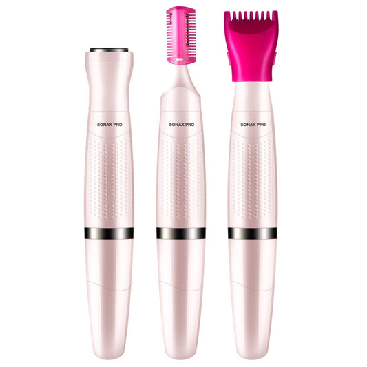 SONAX PRO SN-8855 3-in-1 Women Shaver Electric Hair Removal Beauty Device (without Battery)