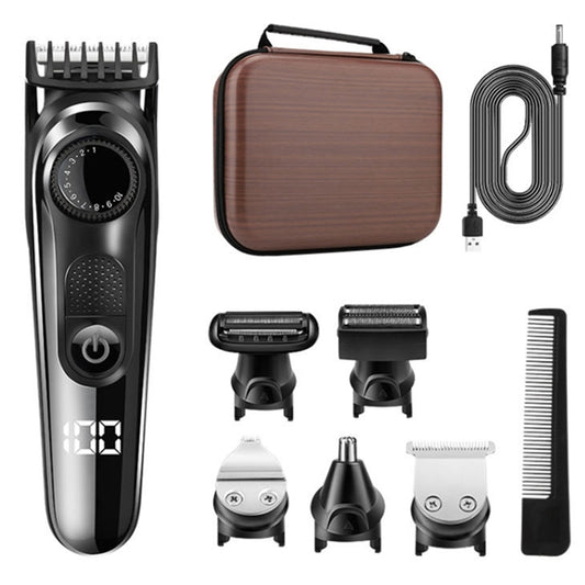 Lm-1832 5-in-1 Multi-function Hair Clipper Set Haircut Nose Hair Shaving Tool with Storage Bag