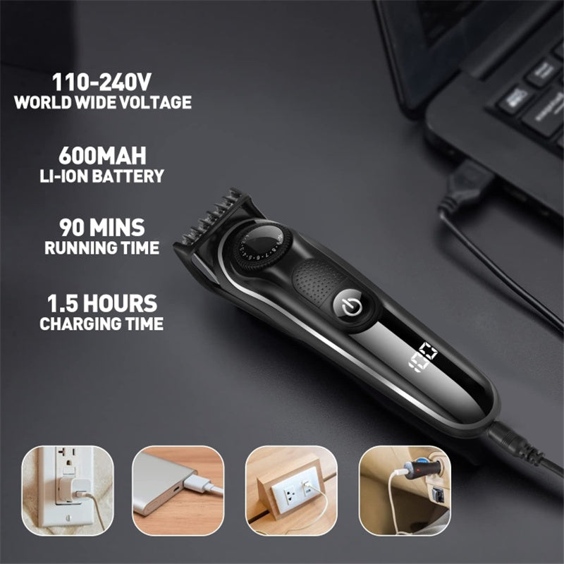 Lm-1832 5-in-1 Multi-function Hair Clipper Set Haircut Nose Hair Shaving Tool with Storage Bag