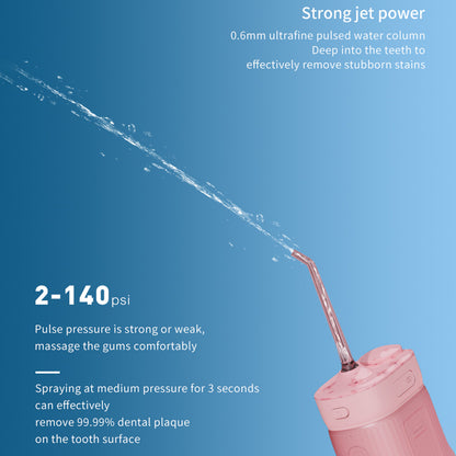 XY06 Electronic Oral Irrigator 180ml Water Tank Tooth Dental Scaler Portable Tooth Cleaner with 4 Nozzles