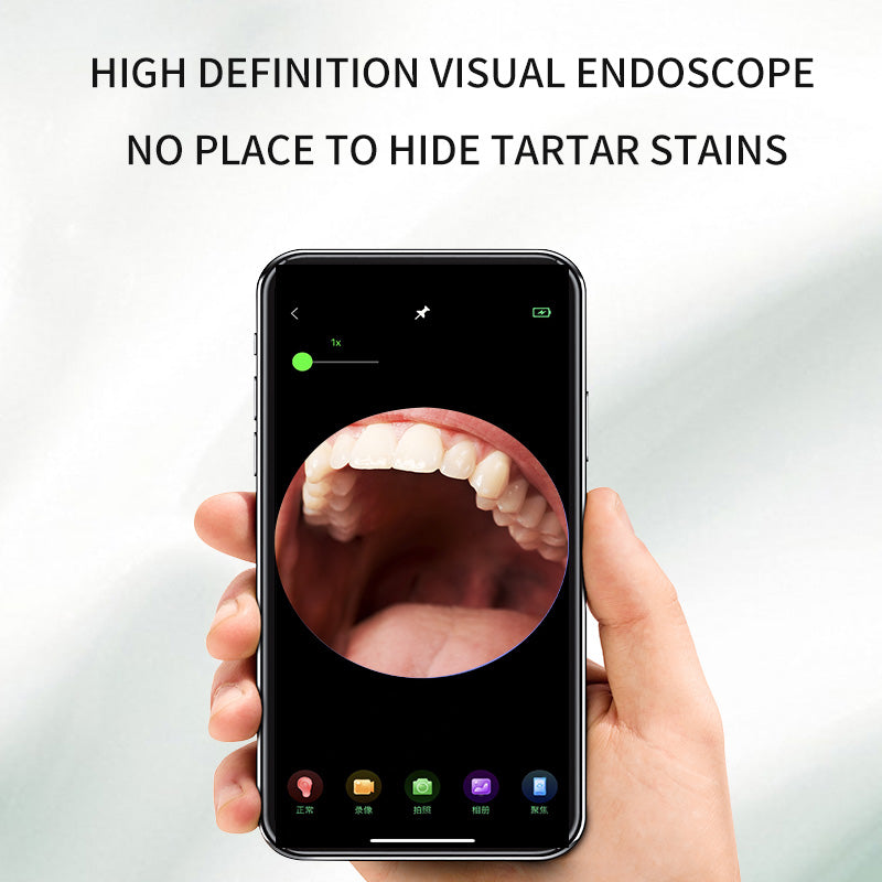 DYM-030 Ultrasonic Smart Visual Teeth Cleaner IPX7 Waterproof Oral Irrigator Teeth Care Electronic Dental Scaler