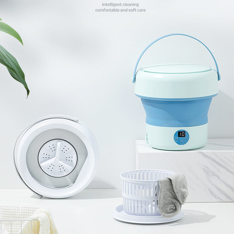 Foldable Washing Machine Ozone Blue Ray Sterilization Washing Machine with Drain Basket (UL CE ROHS FCC Certified)