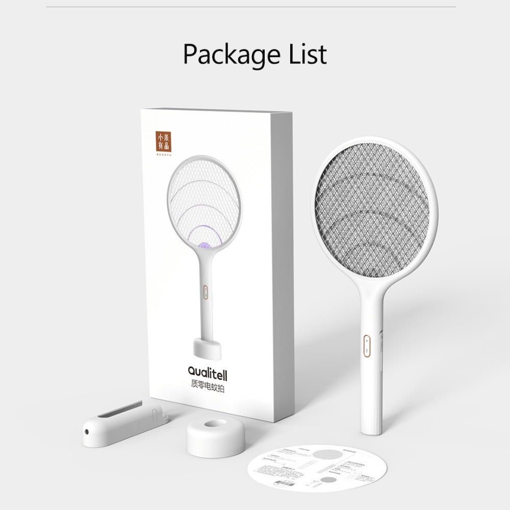 XIAOMIYOUPIN QUALITELL Mosquito Swatter Dual Mosquito Attracting Electronic Mosquito Swatter, E1 Basic Version