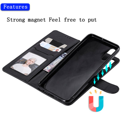 For Samsung Galaxy A50  /  A50s  /  A30s KT Leather Series-3 Detachable 2-in-1 Phone Case PU Leather Stand Wallet Cover with Strap