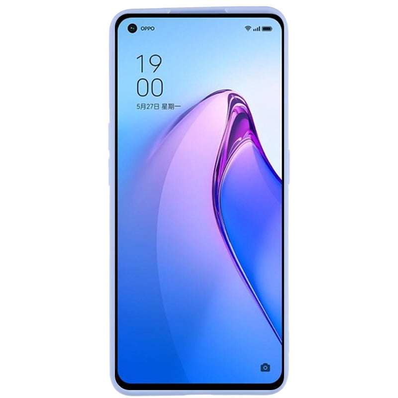 TPU Back Shell for Oppo Reno8 5G (Global Version) , Fingerprint Free Matte Protective Cover Phone Case