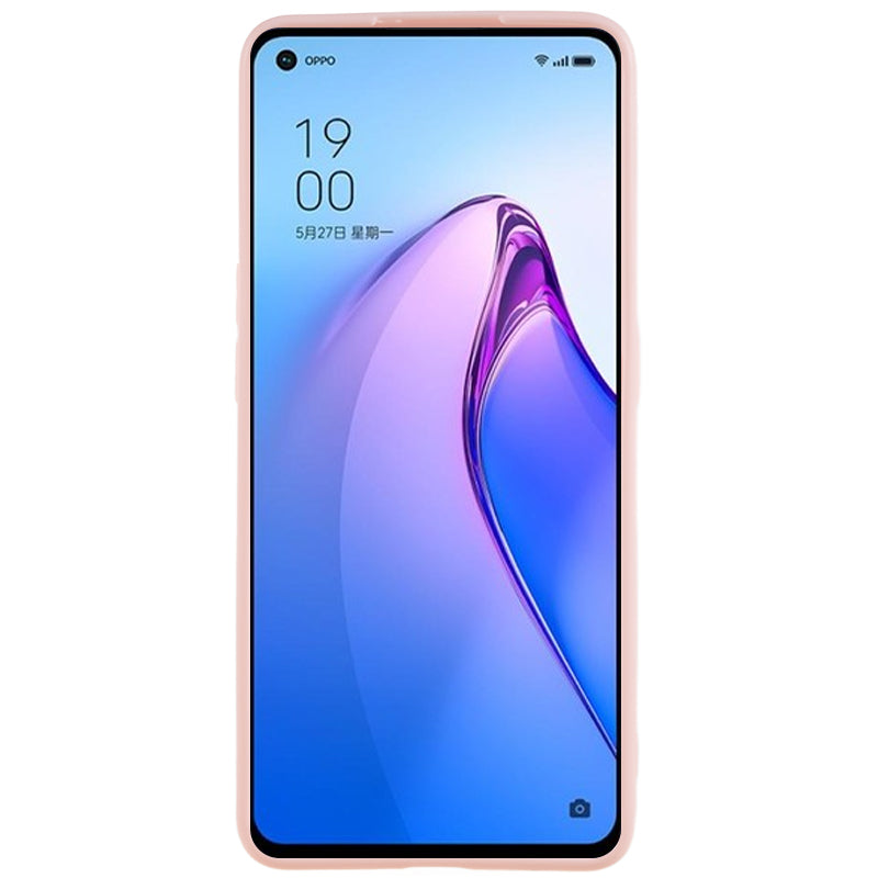 TPU Back Shell for Oppo Reno8 5G (Global Version) , Fingerprint Free Matte Protective Cover Phone Case