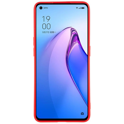 TPU Back Shell for Oppo Reno8 5G (Global Version) , Fingerprint Free Matte Protective Cover Phone Case