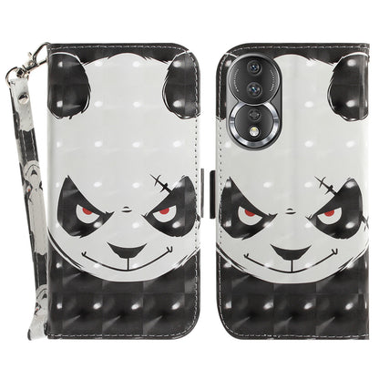 For Honor 80 5G Drop-proof Phone Case PU Leather Flip Phone Wallet Cover with Strap