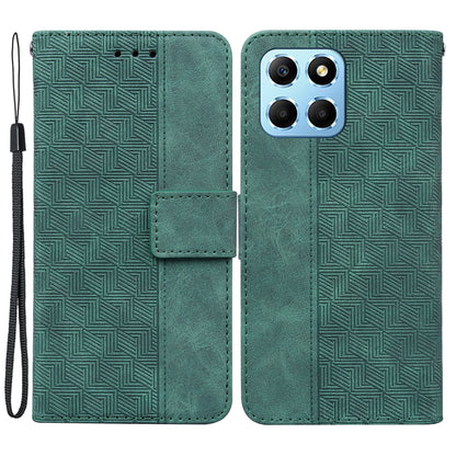 For Honor X8 5G Anti-Scratch Imprinted Leather Phone Case Phone Wallet Stand Cover