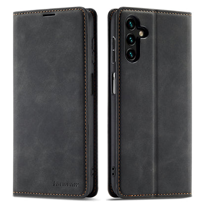 FORWENW Fantasy Series for Samsung Galaxy A54 5G Skin-touch Leather Phone Cover Anti-drop Stand Wallet Case