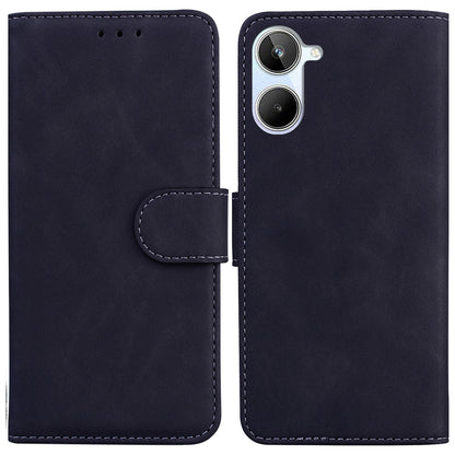 For Realme 10 4G PU Leather Phone Case Wallet Stand Solid Color Phone Cover