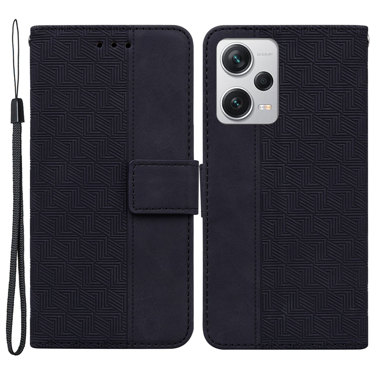 Anti-drop Phone Case for Xiaomi Redmi Note 12 Pro+ 5G Imprinted Wallet Flip Leather Cover