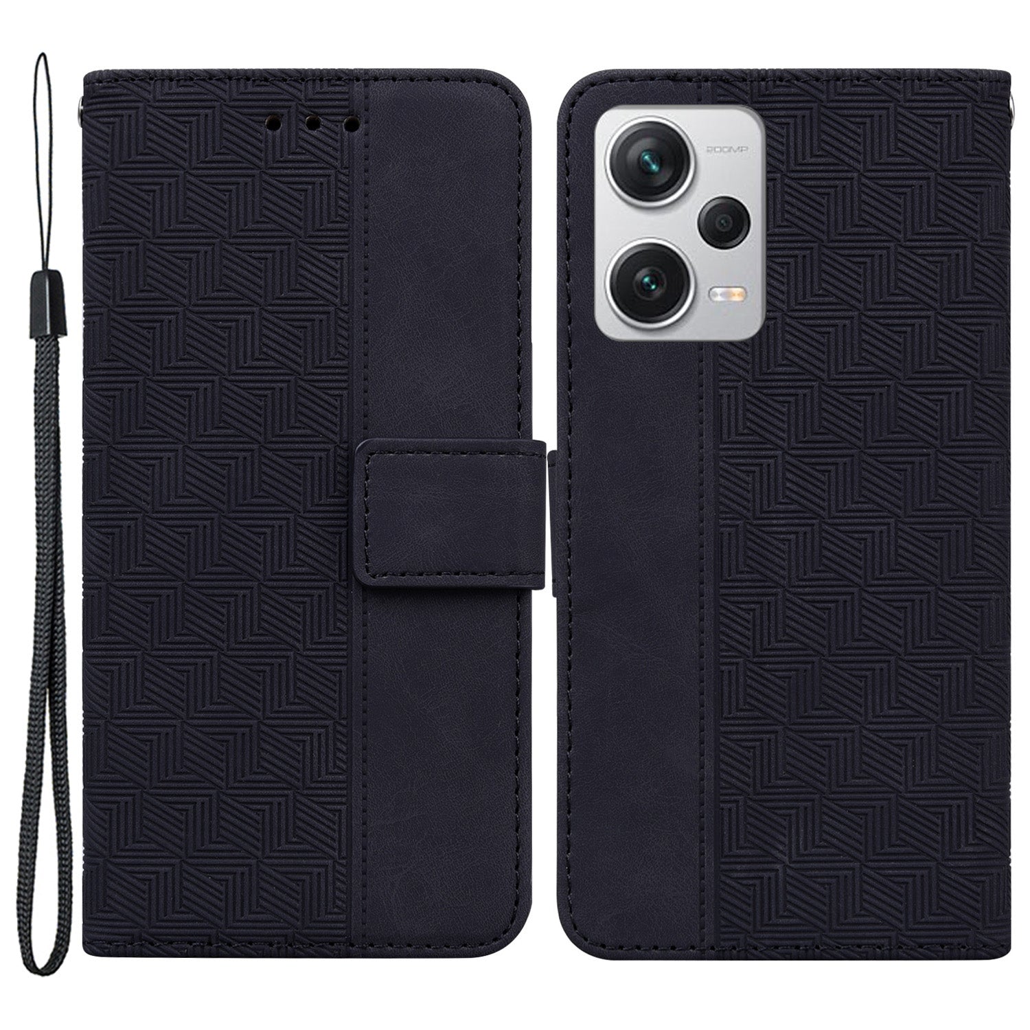 Anti-drop Phone Case for Xiaomi Redmi Note 12 Pro+ 5G Imprinted Wallet Flip Leather Cover