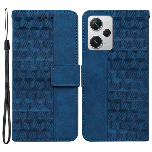 Anti-drop Phone Case for Xiaomi Redmi Note 12 Pro+ 5G Imprinted Wallet Flip Leather Cover