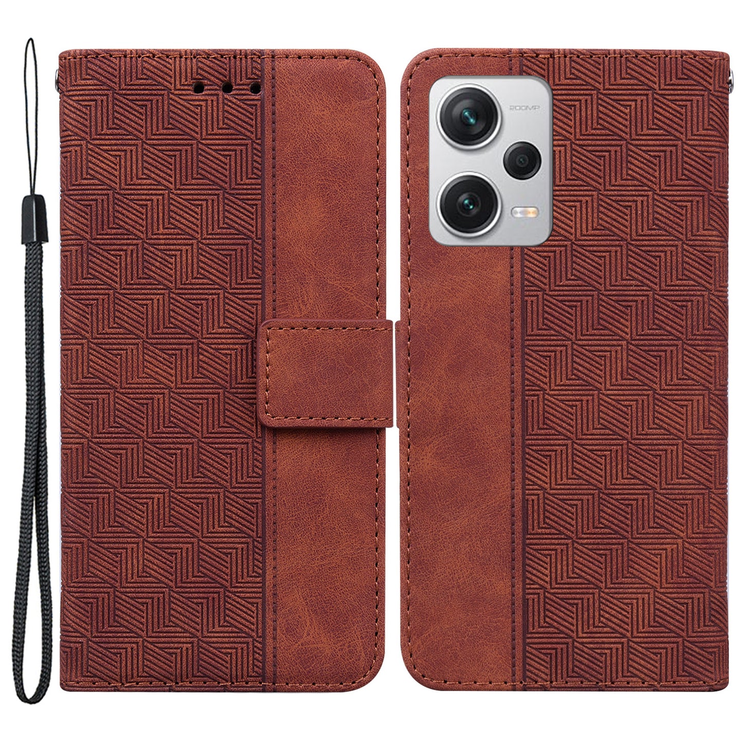 Anti-drop Phone Case for Xiaomi Redmi Note 12 Pro+ 5G Imprinted Wallet Flip Leather Cover